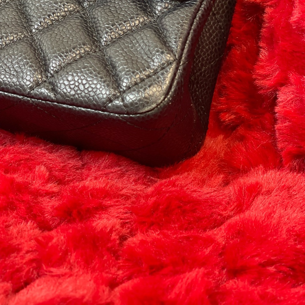 Chanel Black Quilted Caviar Medium Classic Double Flap Bag Gold Hardware, 2017 - Picture 10 of 14
